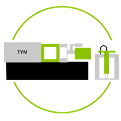 Horizontalni stroj za brizganje